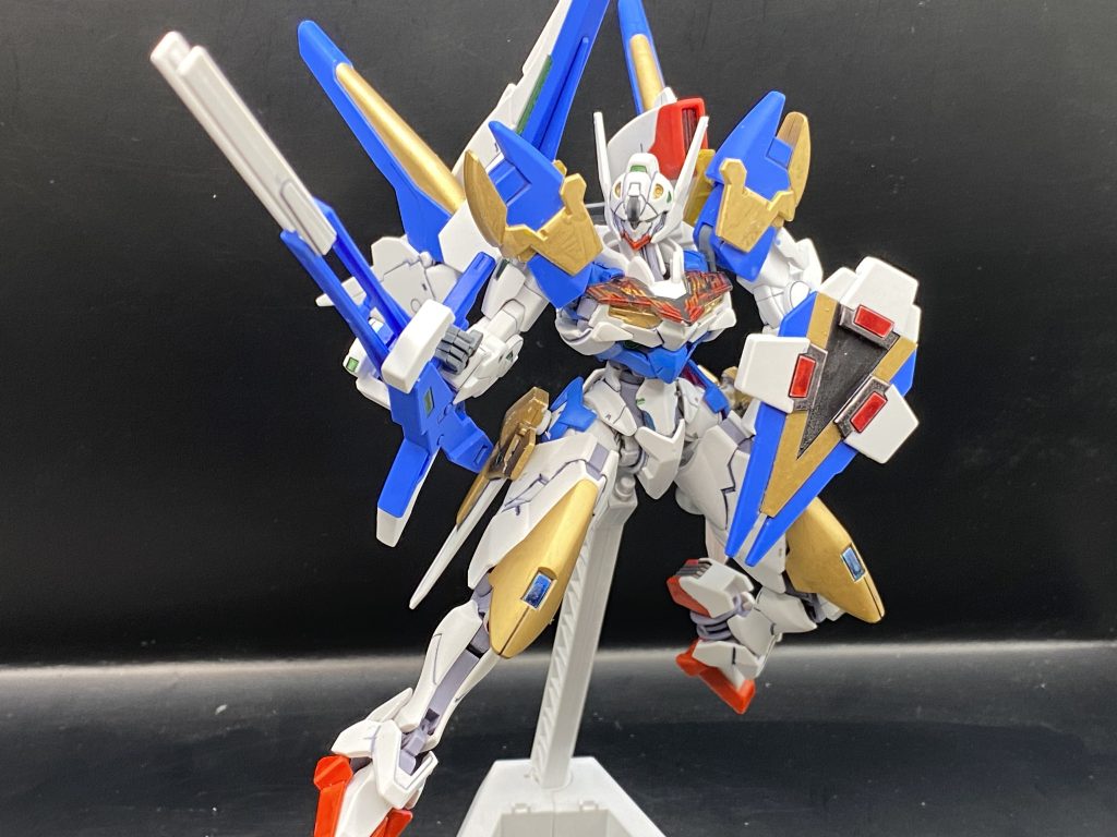 メガ・ビームライフルを構えて