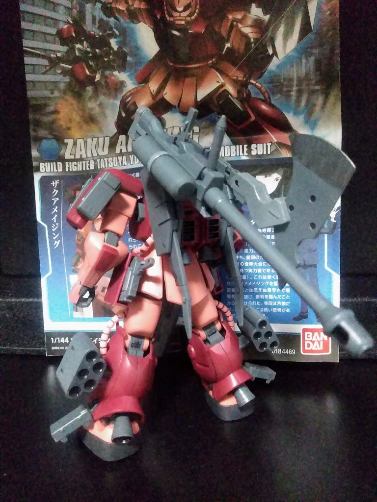 流石に良く出来ているのですが、付属品(武器&装甲など)が多い為『余り関心がない人なら飽きるな～』と納得しました。『ハイ モック武器セットのアックス』