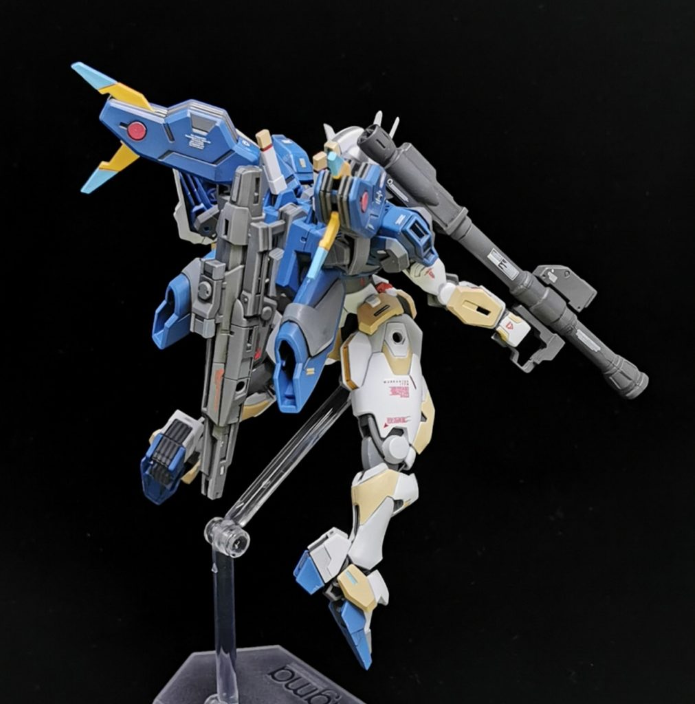 デカールは閃ハサ、30mm、アシタのデカールを使用しました。特にアシタのデカールと親和性が高くSF感が強まって作品の説得力が高まった気がします!