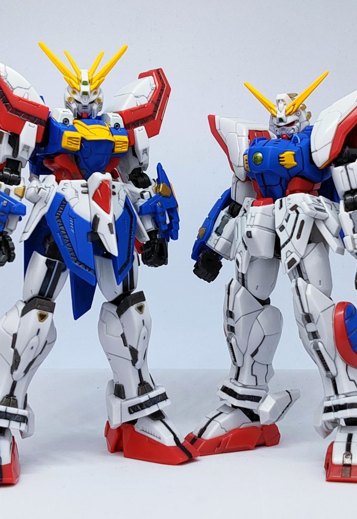 ノーマルのシャイニングと。これぐらいの身長差になります。