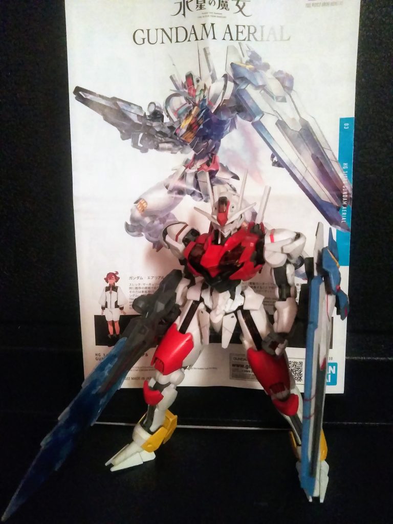 第二期 放映記念！　『ガンダム エアリアル 改修型』　本当の本物が手に入らないので、改修前のキットを改修しました。(？なにいってんだコイツ)