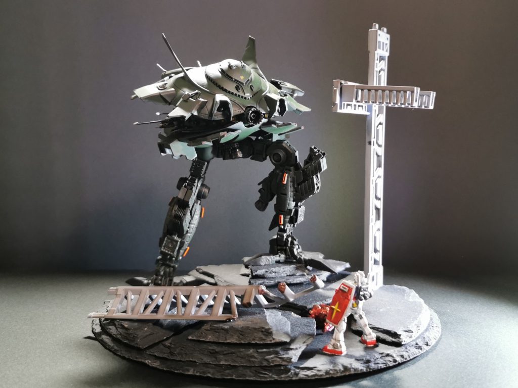 旧キット 1/550 ビグザム–2枚目/制作者：@nono836