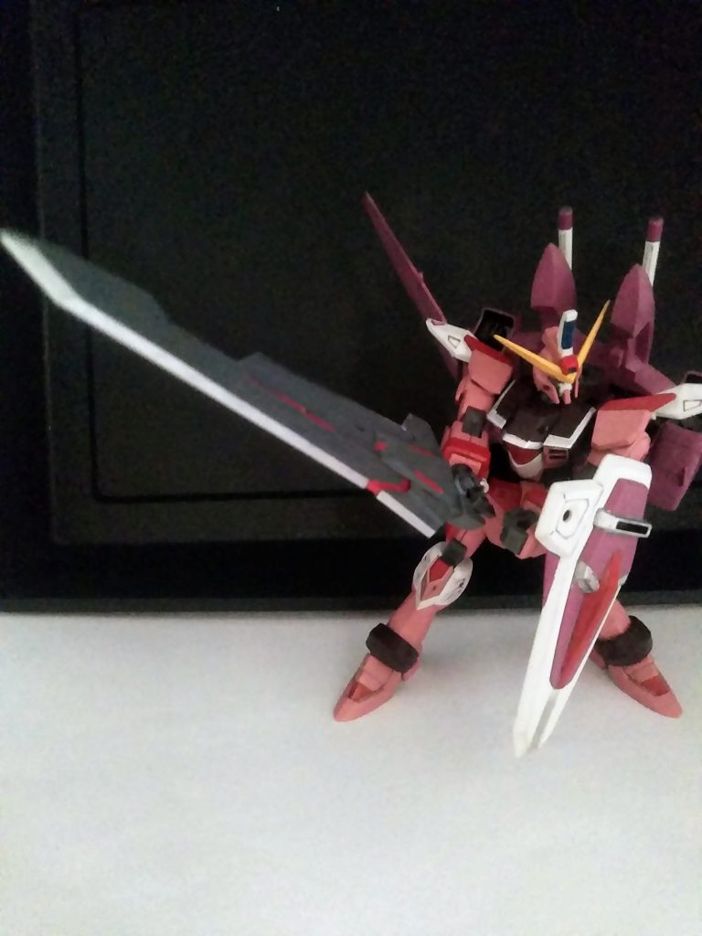 自分『ジャスティス』にはデカイ獲物が映えると、信じてます😤『ビルドウェポンセット、GN バスターソード(あってます？)』