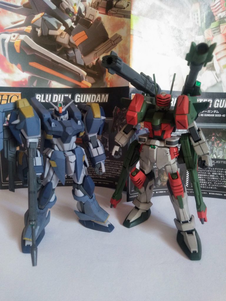 HG ブル デュエル ガンダム & HG ヴェルデ バスター ガンダム