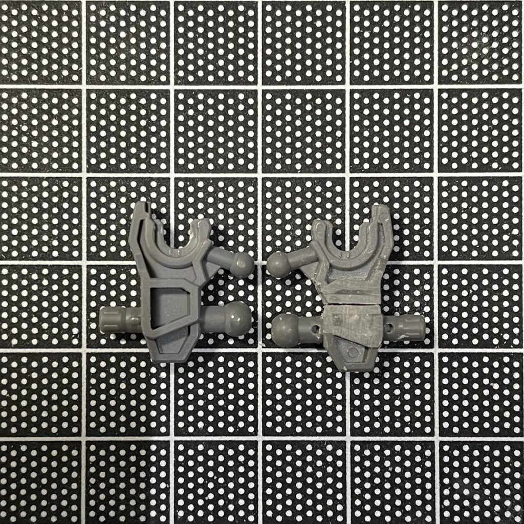 脚首は横ロール軸を新造しました。