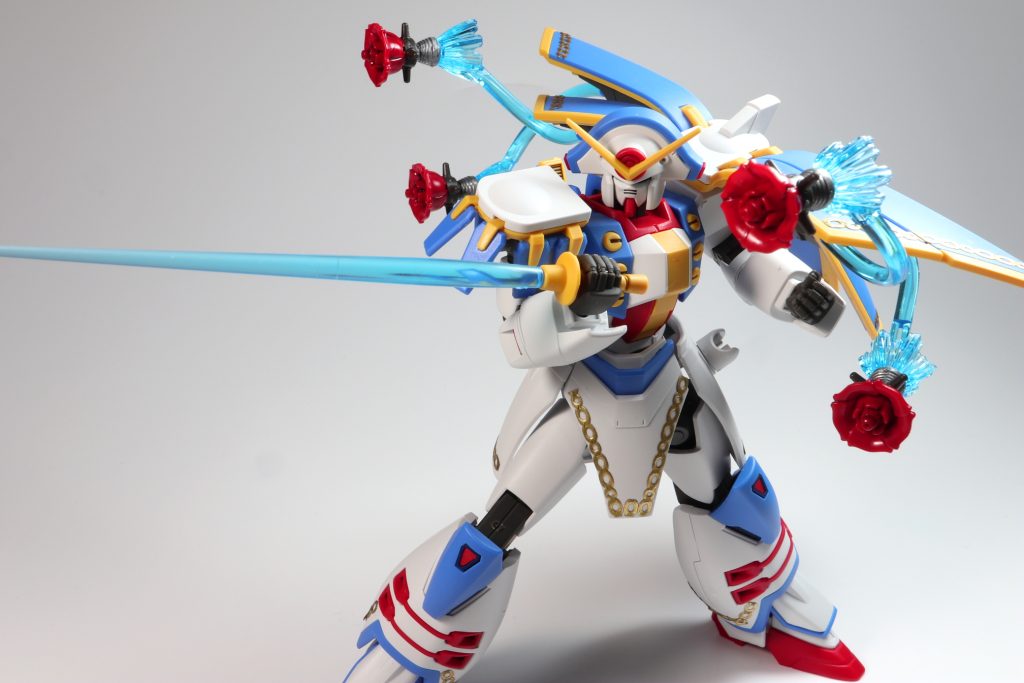 優雅に舞うローゼスビットとシュバリエサーベルの図