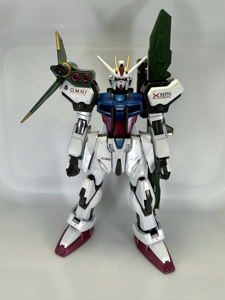 旧キット 1/100 ランチャーストライクガンダム–2枚目/制作者:素組マイスター【エアブラシデビュー★】