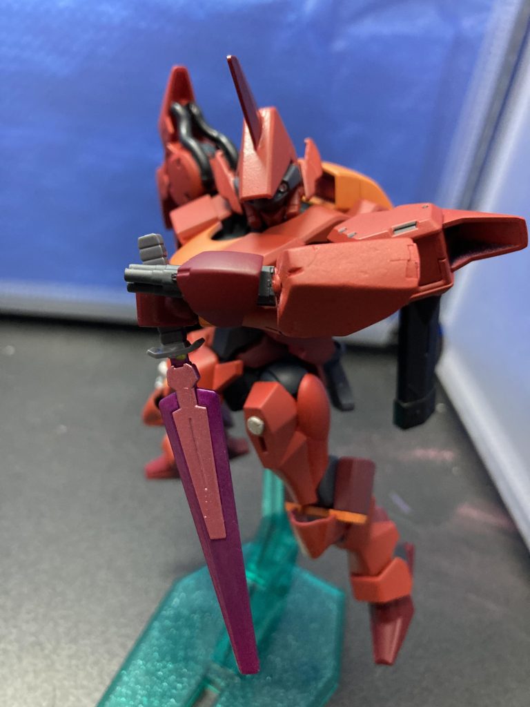 武装1 呂号乙型特斬刀っぽいビームナイフ一応MVSみたいなビームナイフっぽい武器も作りました。十手っぽく改造すればよかったかな…。