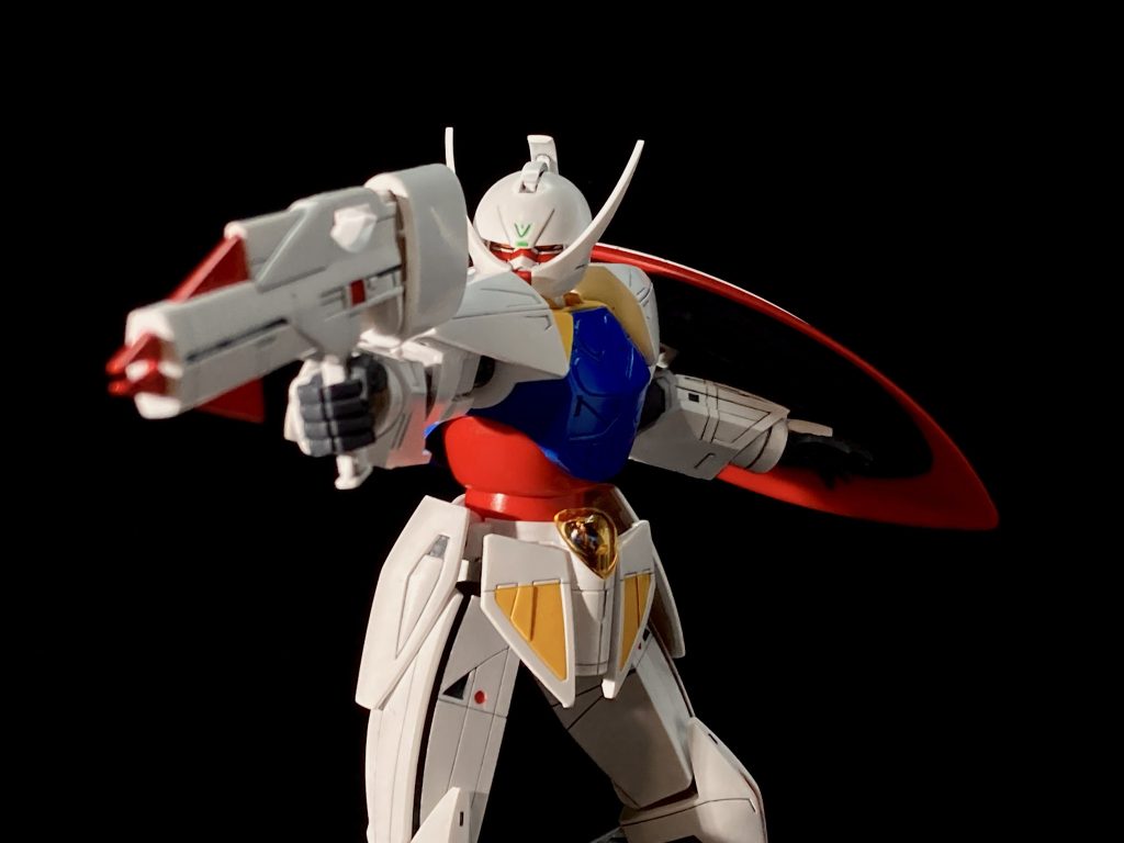 シュート!ビームライフルの銃身に一部赤の塗り分けポイントがあるんですが、普通に塗る場所間違えてます。