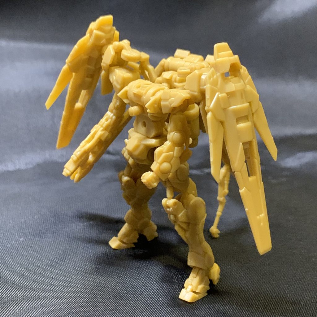 素組み。一部のパーツは組み付けていません。