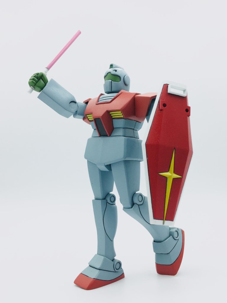 旧キット 1/144 ジム ガンプラ 塗装済み 完成–3枚目/制作者:kan-o-gunplablog