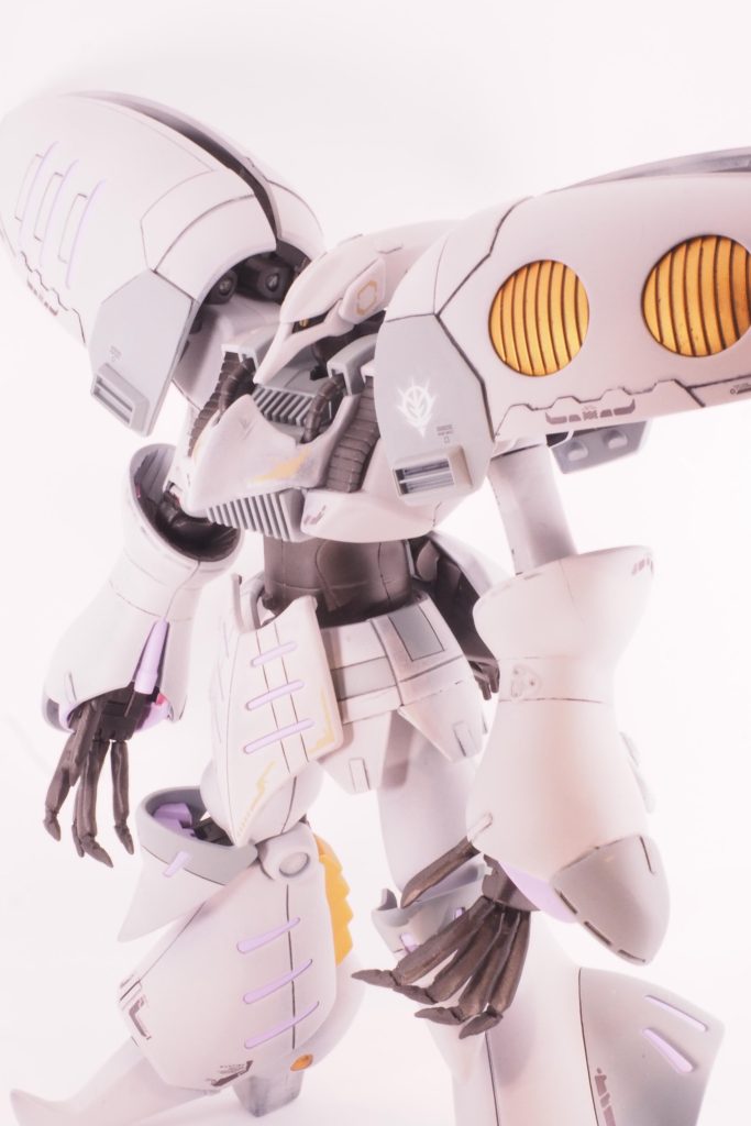 塗装内容外装メイン：Mrカラー灰色9号外装塗り分け：Mrカラーの戦闘機系のグレーフレーム系：Mrカラー黒鉄色その他差し色：ガイア ラベンダーやガイア スターブライトゴールド