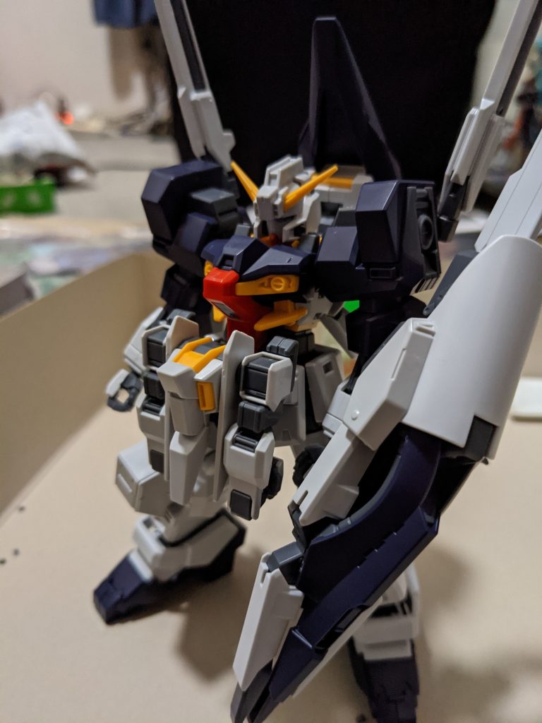 パチ組のときの写真何気に初めてプレバンで予約したものなのでテンション爆アゲでした