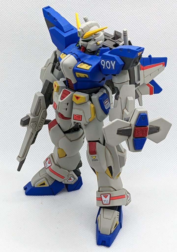 フォトストーリーでF91と誤認される原因となったビームバズーカも製作してあるのですが、撮影時どこかにしまってしまいフル装備状態を再現できませんでした(泣)