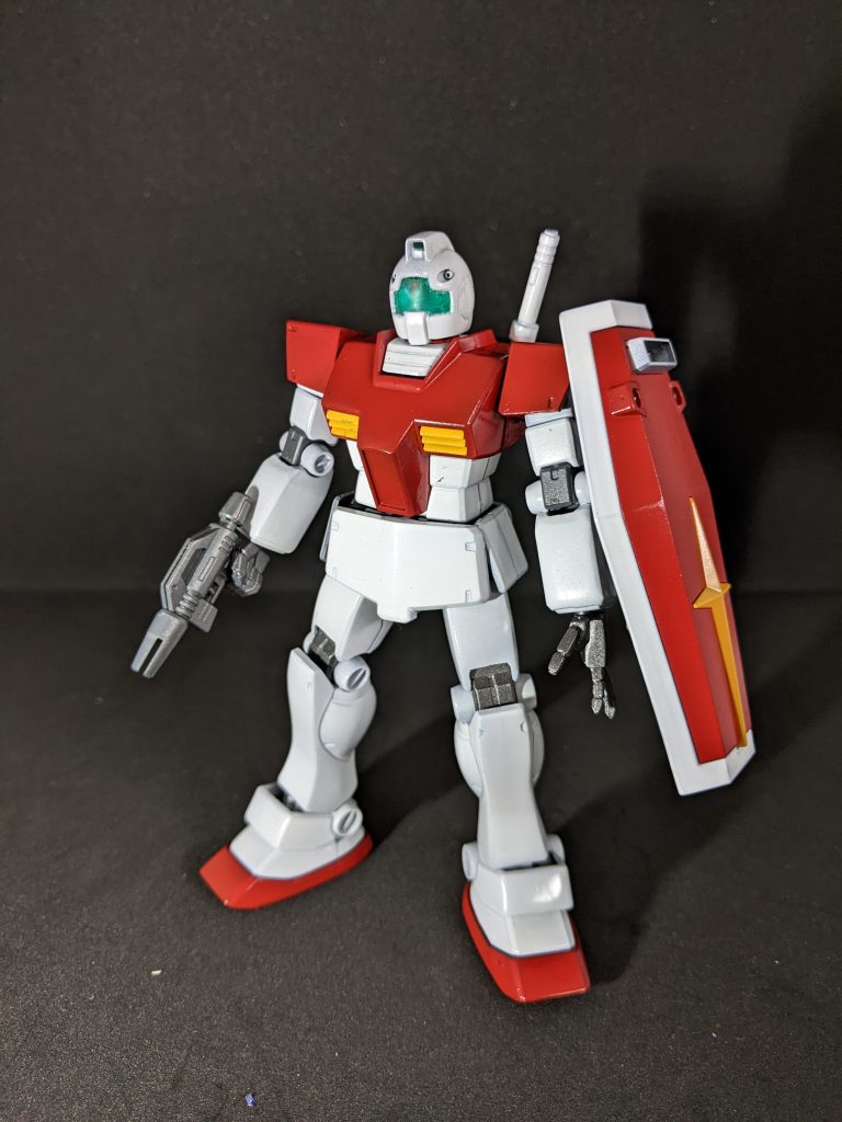 トップコート前の姿。このあとトップコートで失敗し、被膜が剥げ、ボロボロガサガサになったので、ヤスリがけをしましたが、合わせ目消した箇所が割れたり、軸が折れたり、いろんなとこに傷が出来たり、心も折れました。