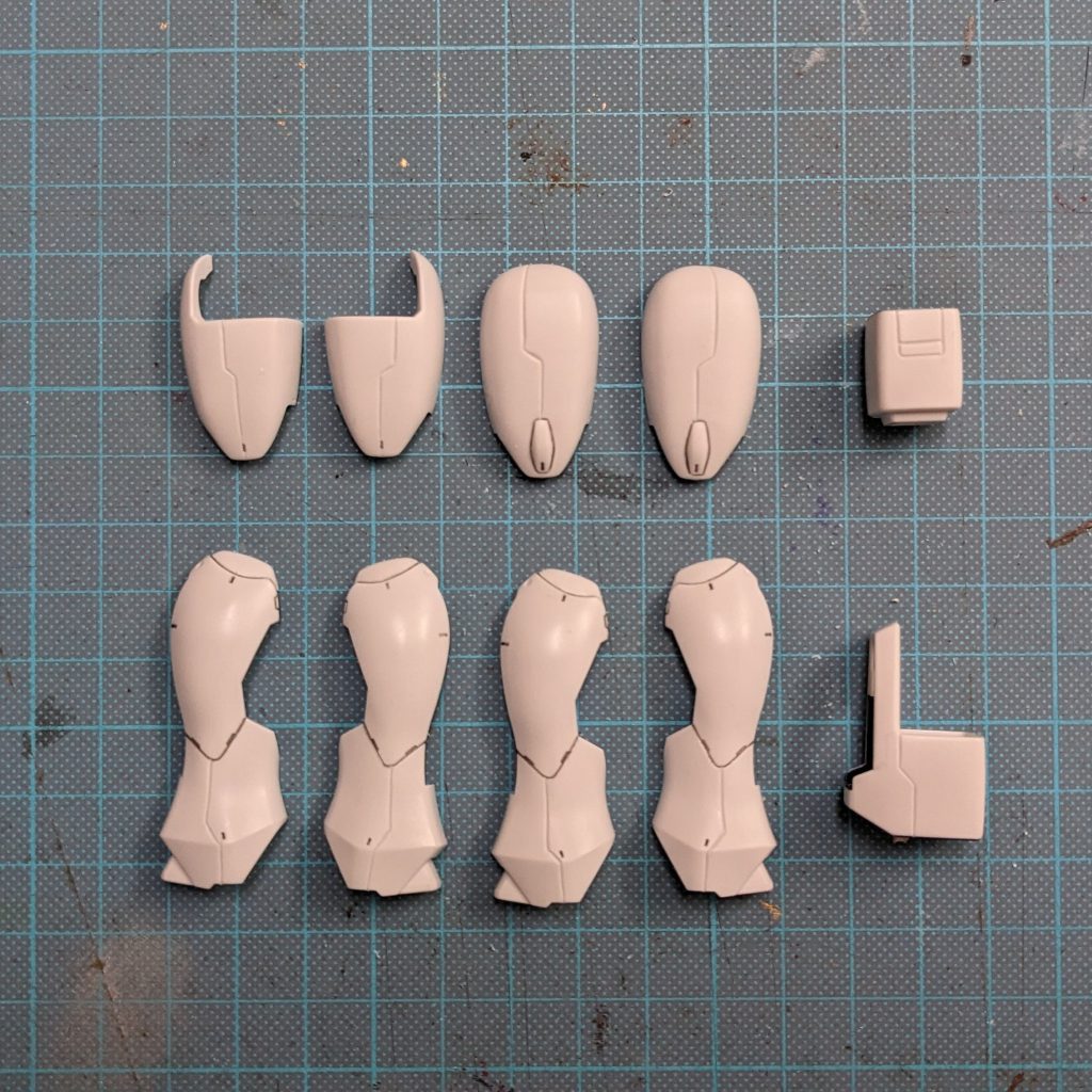 面がさみしくてスジ彫り追加しました