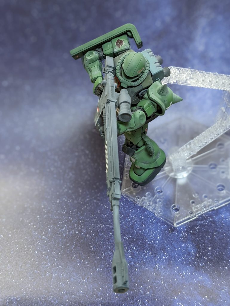 対艦ライフル、長物はロマンね。不手際でへし折ってしまったが1㍉真鍮線入れて強くなってます！