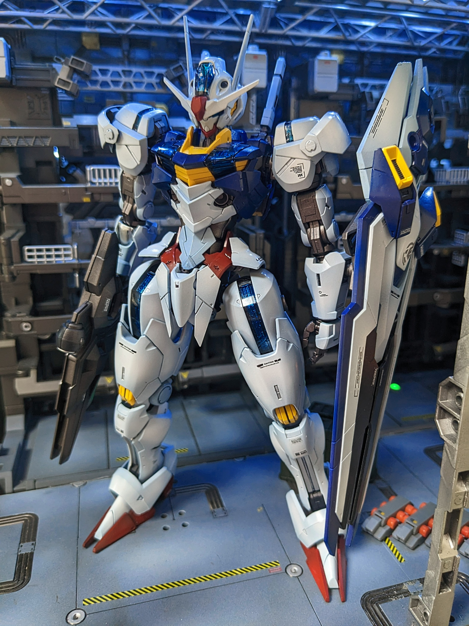 1/100 フルメカニクス ガンダムエアリアル 全塗装 完成品 パーメット