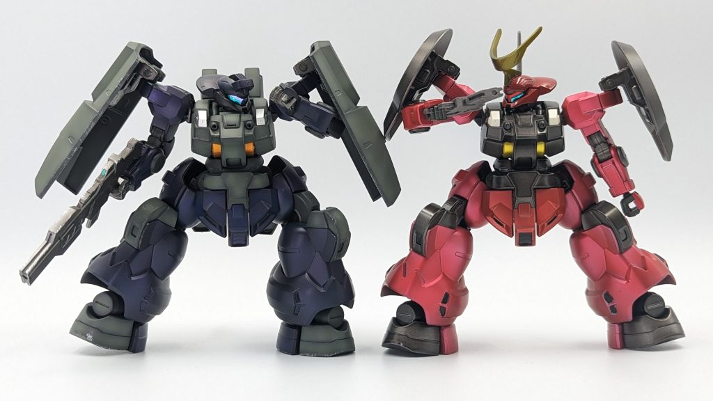 ちなみに以前作成した【ベタ塗りマットキャンディ塗装】のディランザとの比較…うん全然違うね(白目何か自分も「こういう感じ」のが表現できるようになってきたなぁ…と感慨深いものがあるような、ないような。