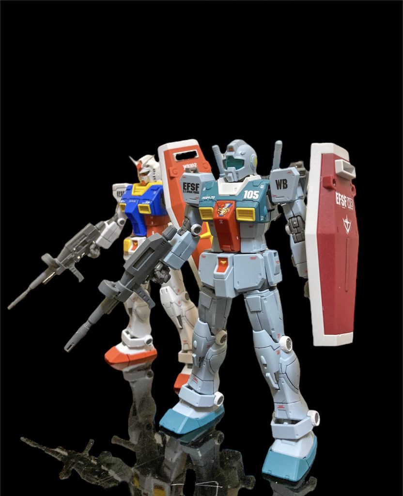 以前制作したガンダムと