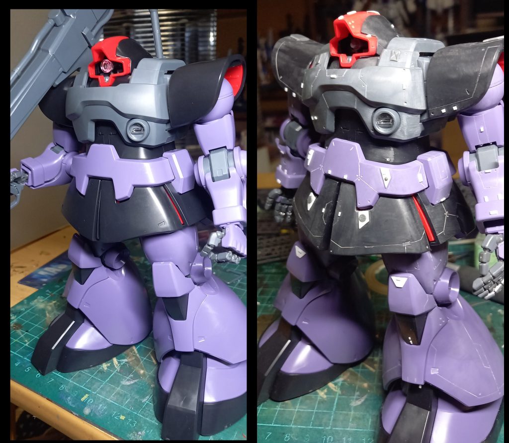 素組とディテールアップ後の画像です