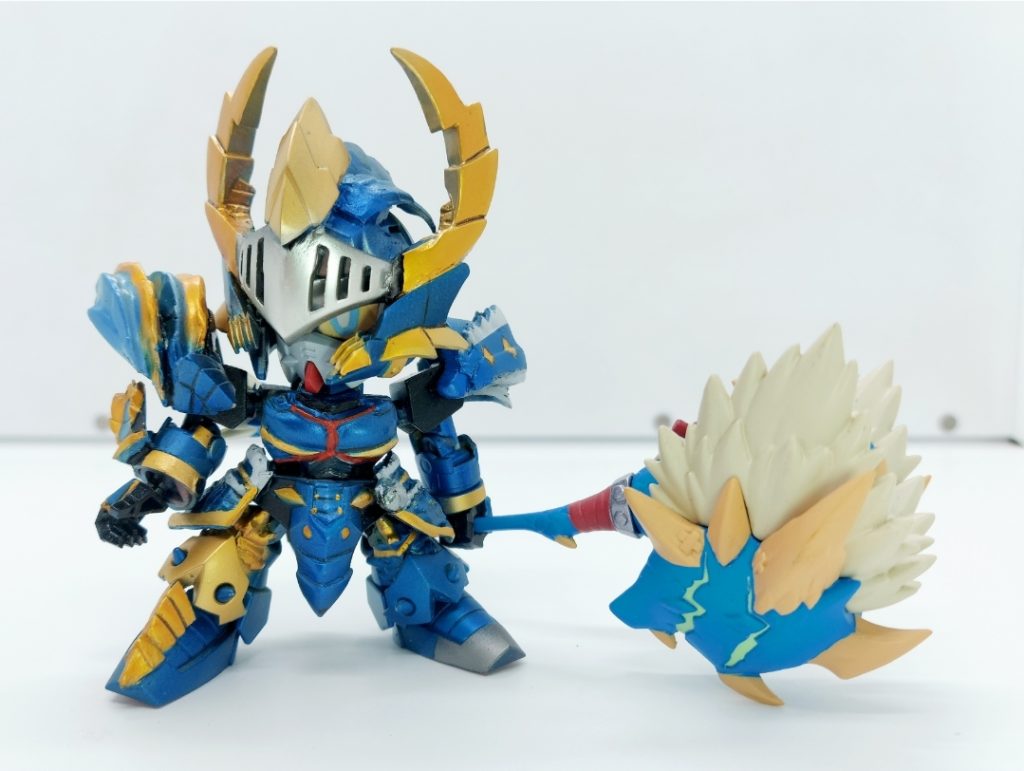 閃烈なる蒼光  雷狼竜ハンター ゼロガンダム–3枚目/制作者：昨日の 🎈W