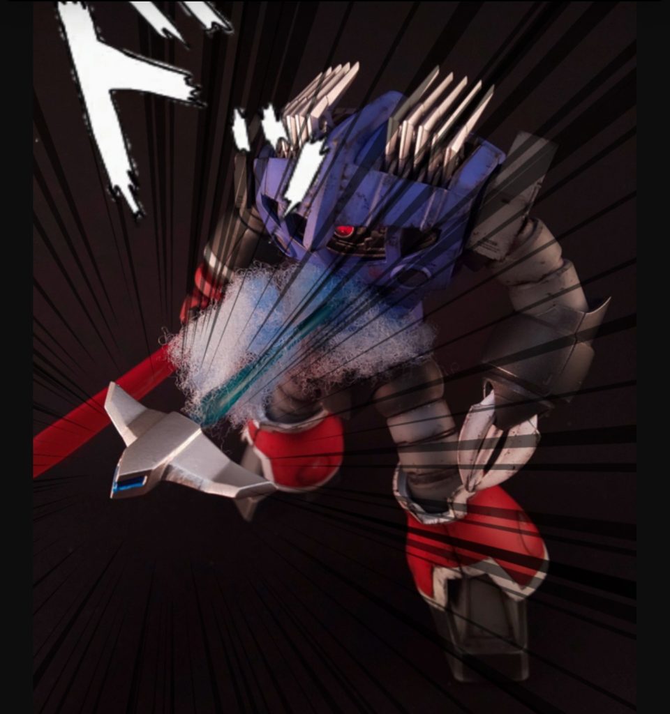 奥の手?ワイドカッター発射!!