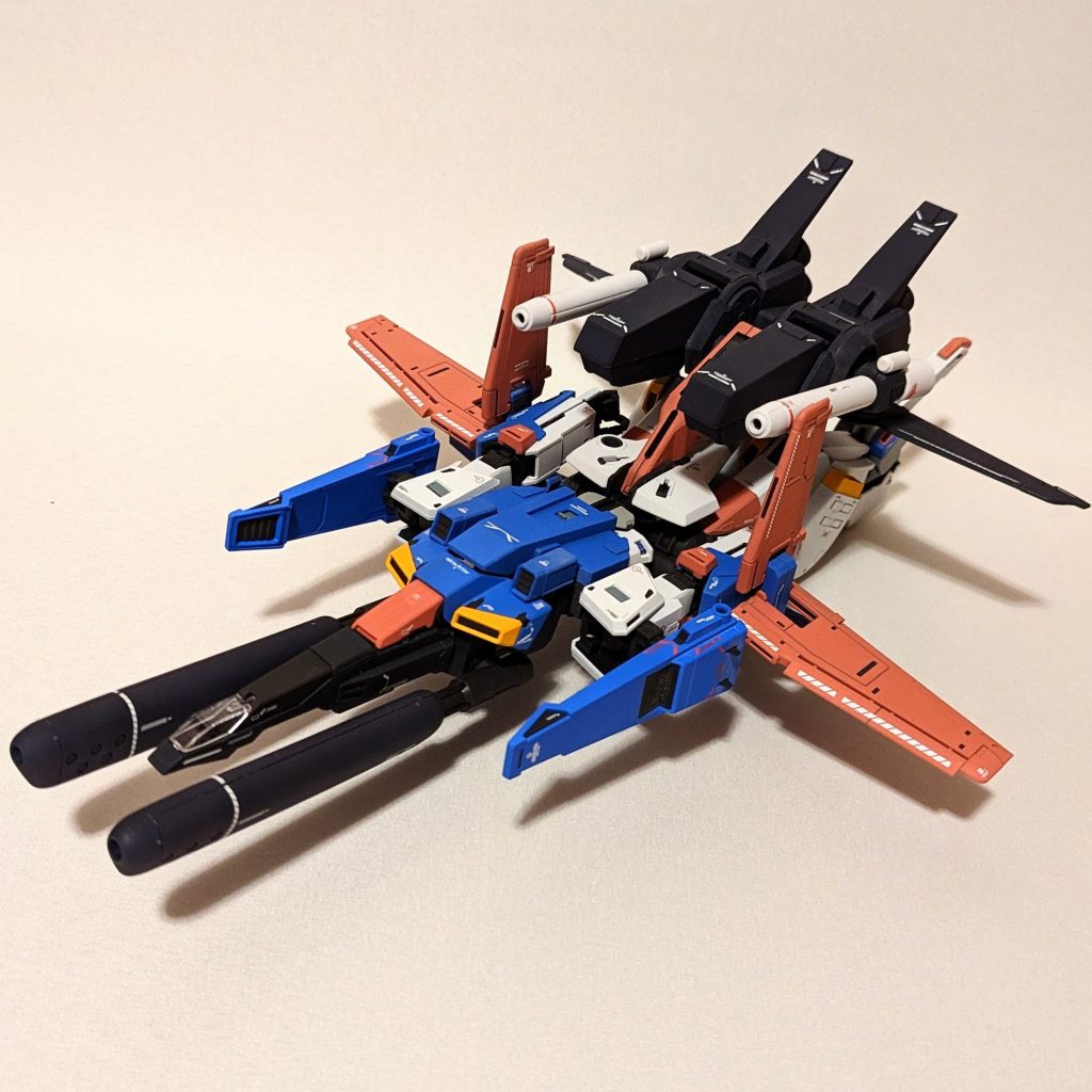 MG 1/100 FAZZ Ver.Ka 前面④ランチャーが嵩張ります🤣