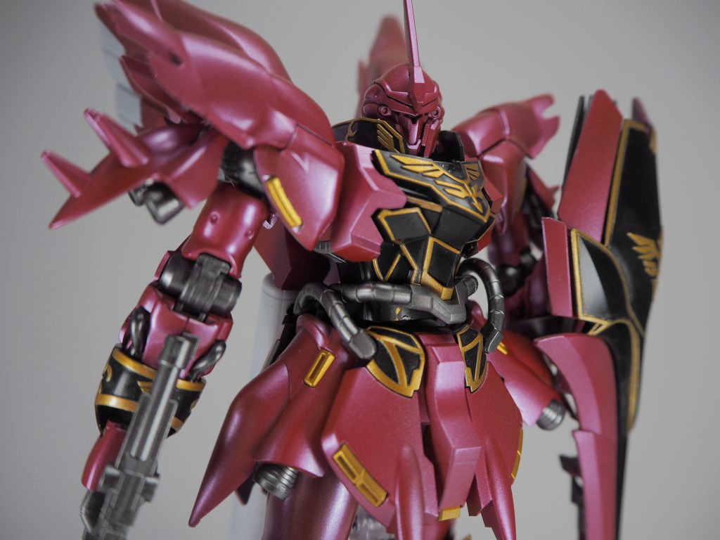 HGシナンジュ 全塗装ピンクカラー–2枚目/制作者:かつらく