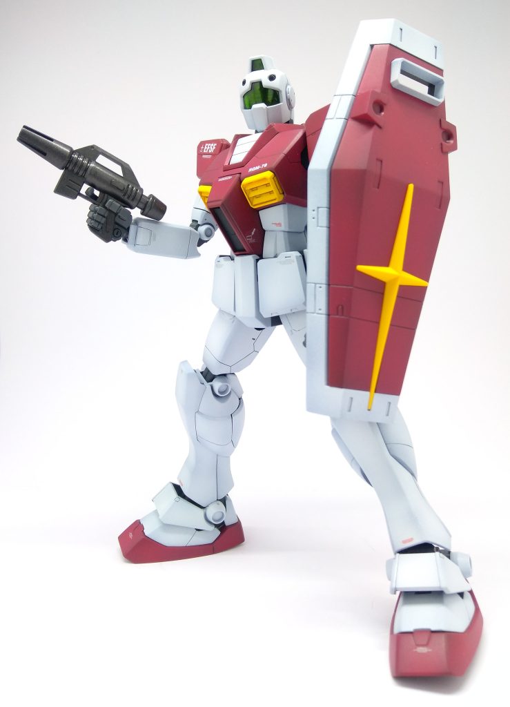 黒下地で白・赤ともにグラデっぽくなるよう塗りました。