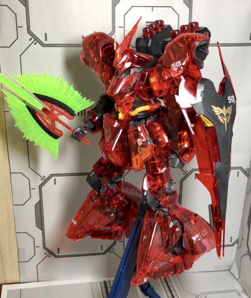 シールドが見える角度で