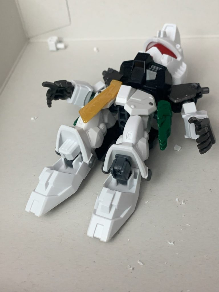 足首を可動ジョイントに差し替えたので…