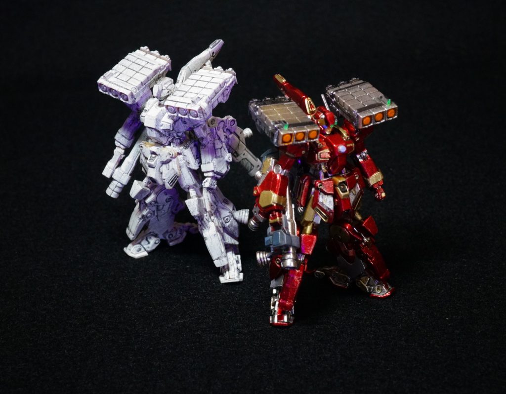 ●STARK　EXPOではこのトニー・スターク・ジェガンのロールアウトカラーモデルも展示されていた。