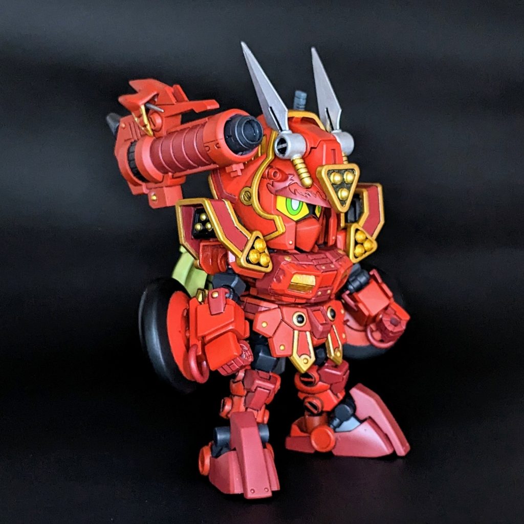 塗装は色分けが多く筆塗りした部分が多くて苦労しました。