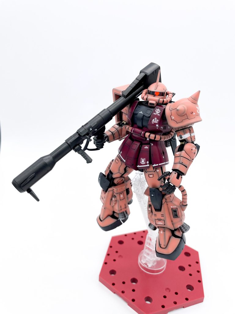 両肩の接続軸はそれぞれ2mmほど短くしています。