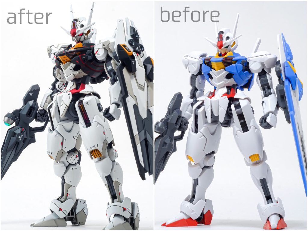 各部の延長工作が効いているのがわかると思います。武器の作り込みは実機感を出す大きなポイントだと思って力をいれています。