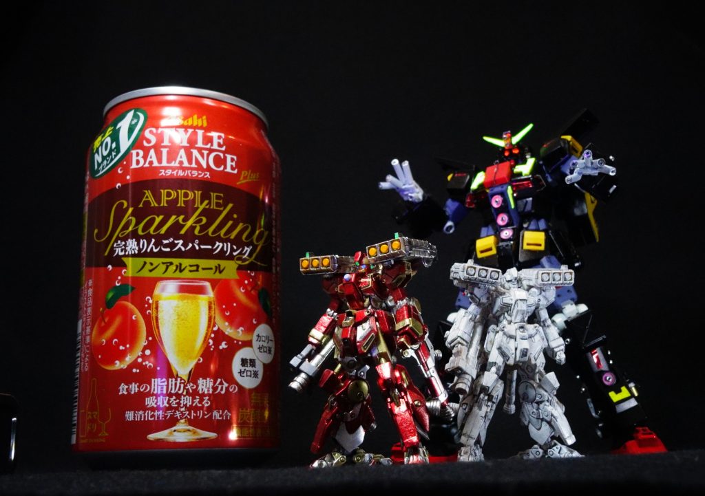 最後はお約束のショットで。よい気分転換になりました。うーむ、「完熟りんごス”パ”ーク・ジェガン」と名付けたほうが良かったかな？