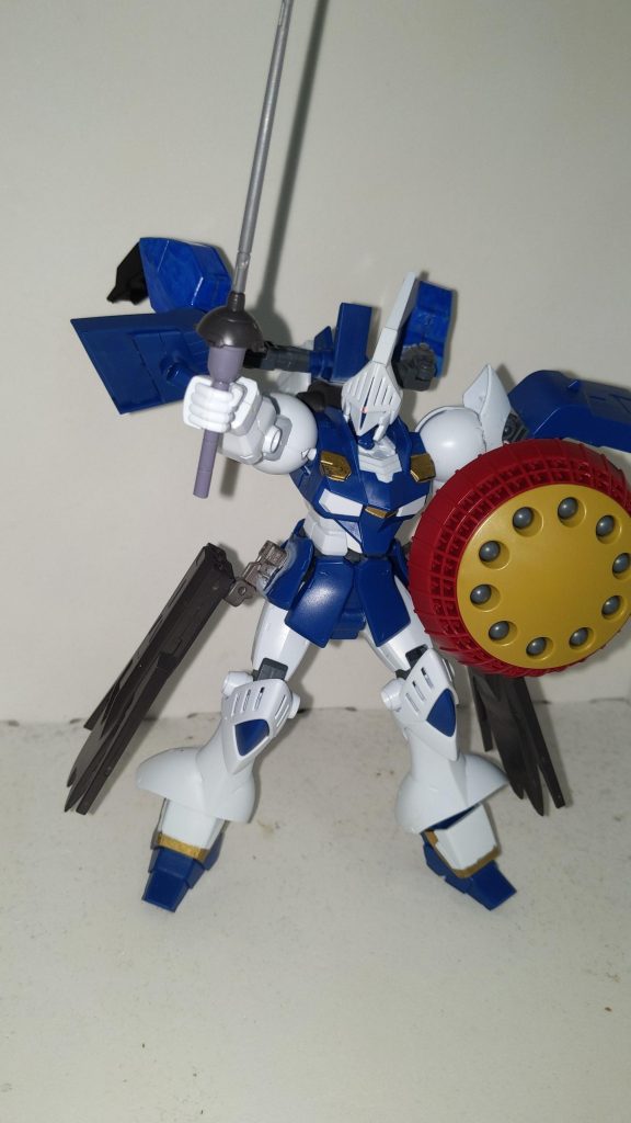 アビリティポイントシュートアビリティ 390ファイトアビリティ  640(???)ディフェンスアビリティ 520スピードアビリティ 560(670)パワーアビリティ 530(650)( )内はサンライトバースト時の性能総合評価機動力が高く防御にも優れ、ダイバー自身のバトルスキルもあって白兵戦では無類の強さを発揮する。しかし飛び道具がほとんど無い為に射撃能力は低いと言わざるをえない。余談だがこのギャウェインはアカリがGPデュエル時代から使用しているガンプラではあるが、彼女はギャウェインを使用したバトルでは一度も負けた事が無い。