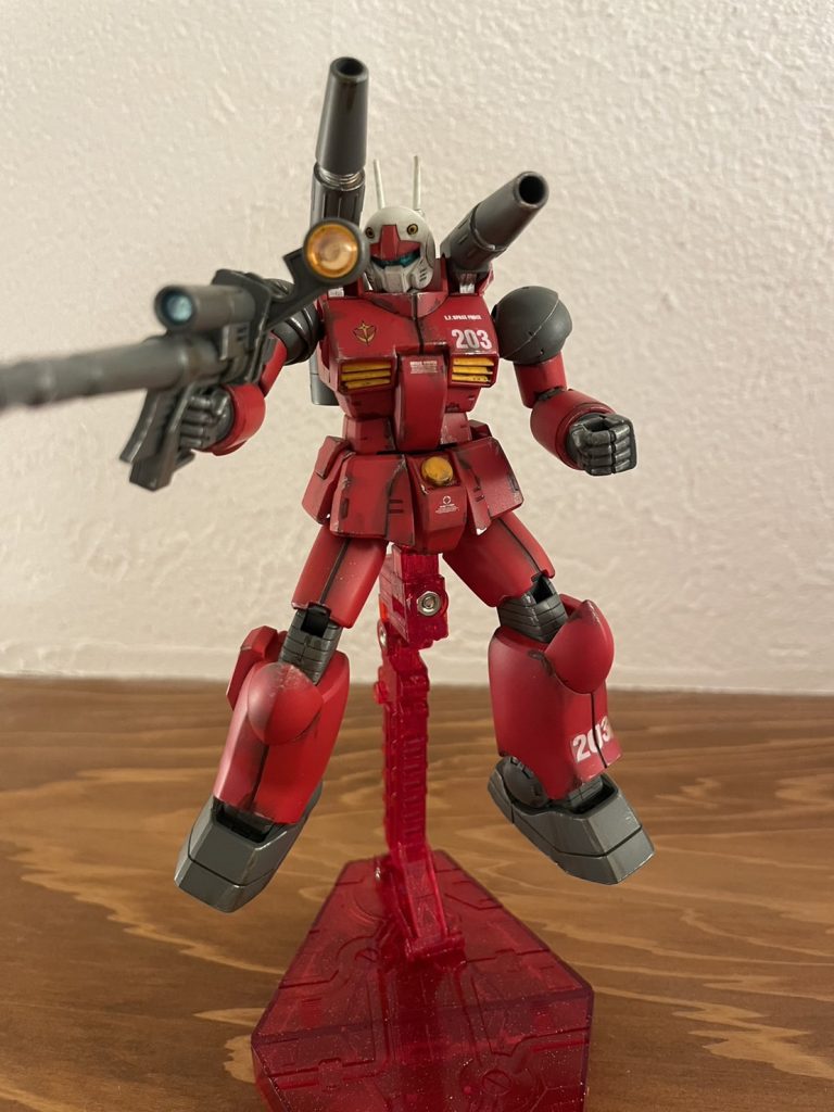 今回の撮影にあたり、ガンキャノンはディスプレイなしのほうがいいことに最後で気付きました!笑乾杯!