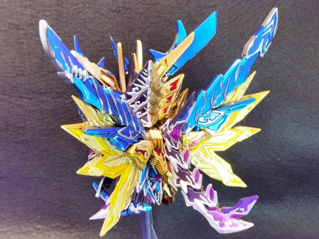 ジャスティス側の2色の紫が筆塗りでちゃんと違う色に見えてるかどうか気をつけたつもりですが…