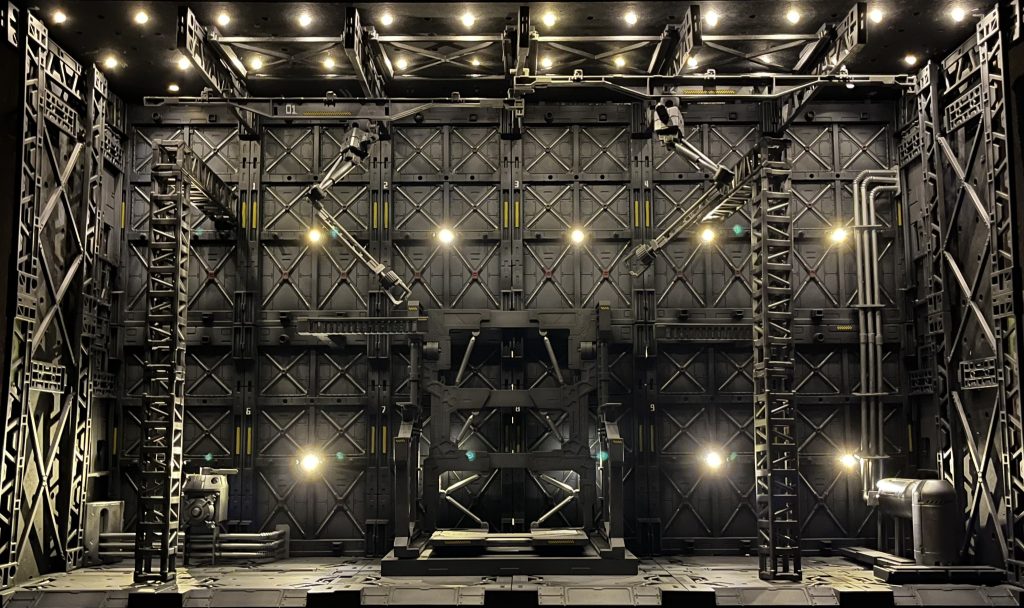 色ライトを消すとこんな感じです結構暗いからそのうち照明増やします