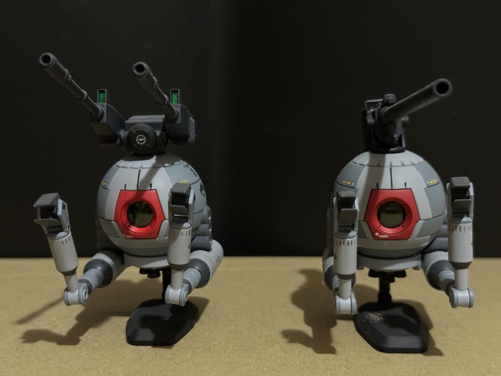 ボールはパーツ毎に塗り分けるだけでだいぶ印象が変わります。