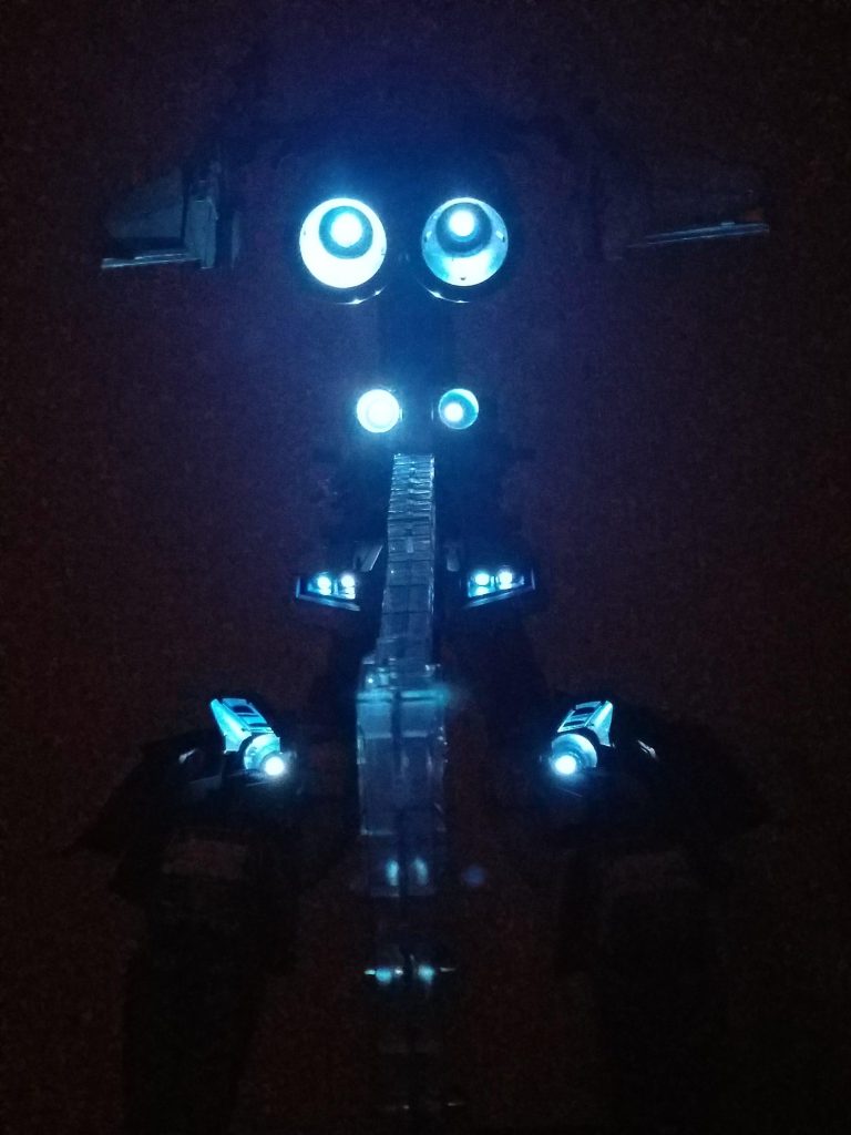 バーニア類も光らせました