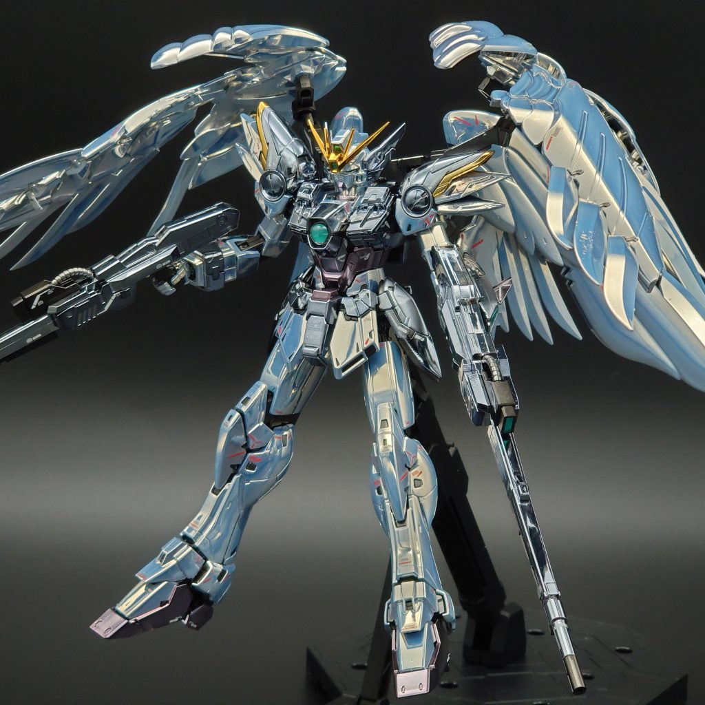 【メッキ仕様】MG ウイングガンダムゼロEW ver.Ka スノーホワイトカラー–5枚目/制作者：GUNPLUSTER LAB ｶﾞﾝﾌﾟﾗ専門のﾒｯｷﾗﾎﾞ