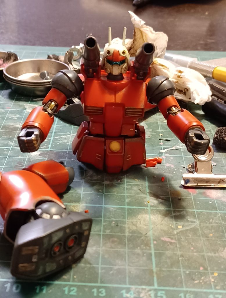 初めてガンキャノンを作るのでテンションはそりゃもう上がりっ放し♪