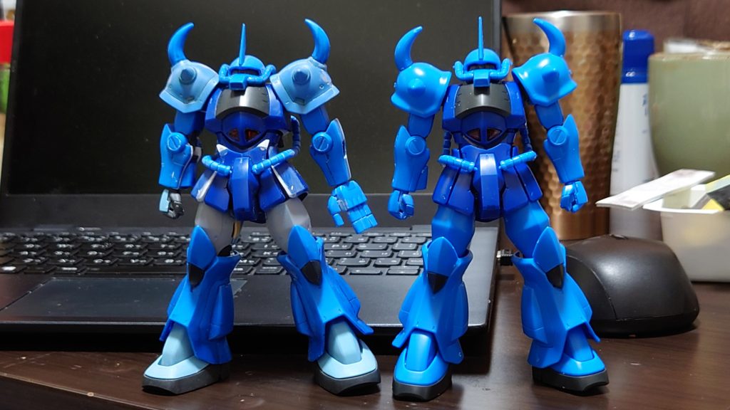 素組みキットとの比較です。ご覧いただきありがとうございました。