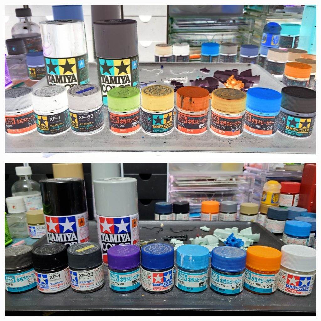 パッケージを反転させ、反転させた塗料を選んで塗りました。