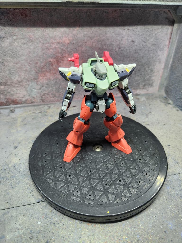 This kitbash consists of:Head,Arms,Waist: HG Full Metal Panic Torso: HG Zowort  and HG JestaLegs: HG Gebra TetraGattling Gun: Glaser weapon setLong Rifle: IBO option setMega Plasma Launcher: MG Gundam Unit 4Rocket Launcher: SD Command Gundam