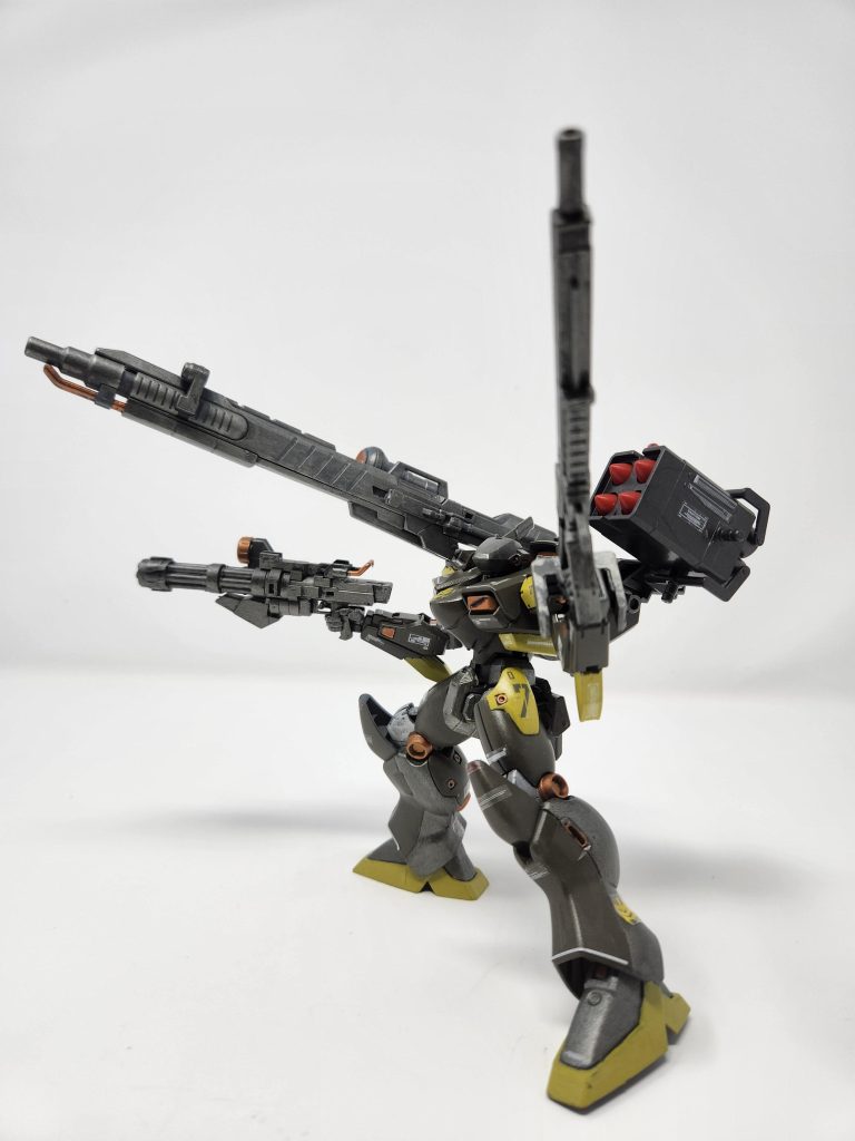 The AC is able to carry the amount of weapons it has with high stabilize legs along with its armored core.