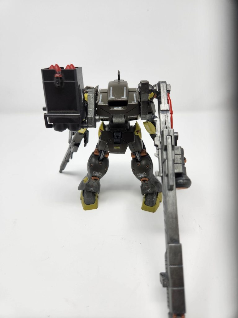 The 2 shoulder weapons are the 4 Tube Rocket Launcher and the Mega Plasma Rifle. Each of them doing significant damage in solid and energy base attacks.